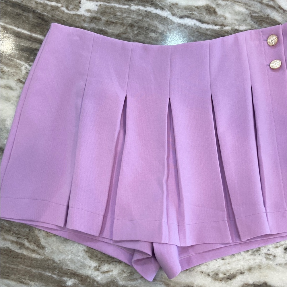 Versace Jeans Couture Lavender Fabric Skort